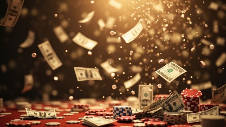 Antarmuka meja baccarat Champions League dengan statistik permainan dan dealer multilingual